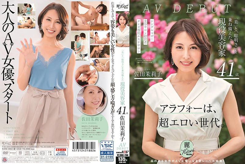 KIRE-002 Brains And Beauty: Real-Life Esthetician 41-Year-Old Mariko Sata’s Porn Debut